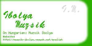 ibolya muzsik business card